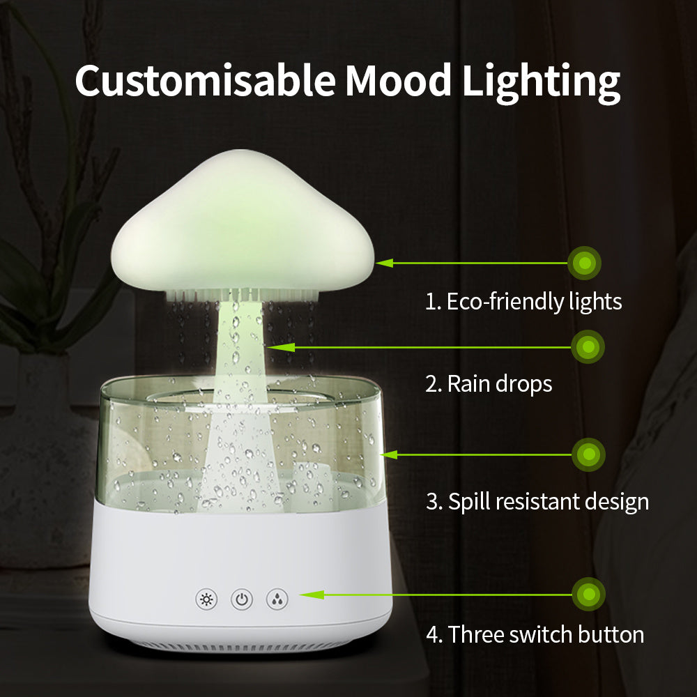 Rain Cloud Mushroom Water Drop Humidifier