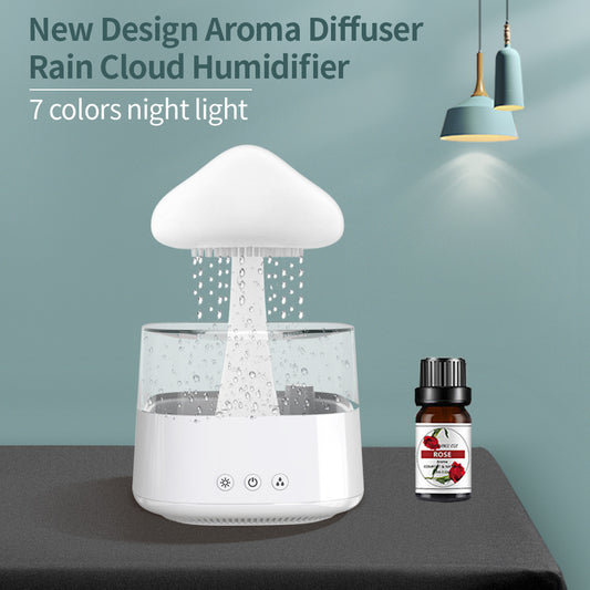 Rain Cloud Mushroom Water Drop Humidifier