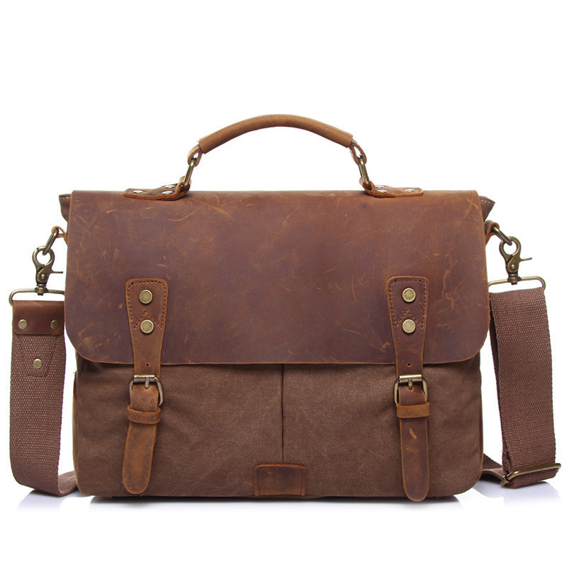 Vintage Canvas Business Briefcase