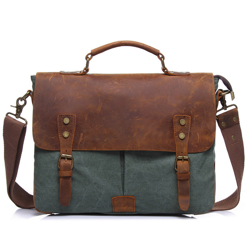 Vintage Canvas Business Briefcase