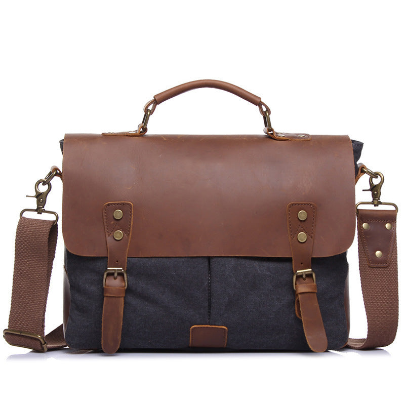 Vintage Canvas Business Briefcase