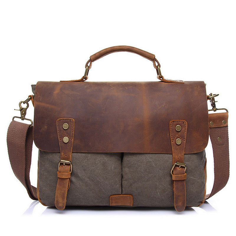 Vintage Canvas Business Briefcase