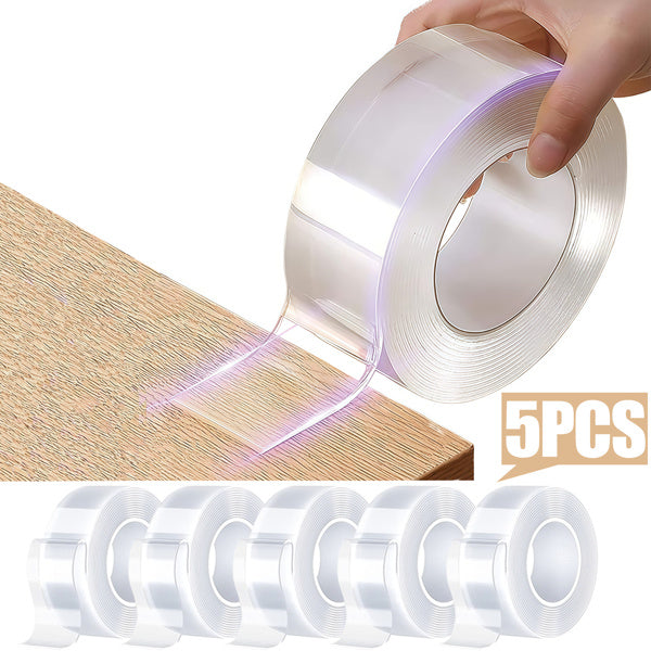 5pcs Strong Nano Double-sided Tape Heavy Duty, Strong STICKY tape