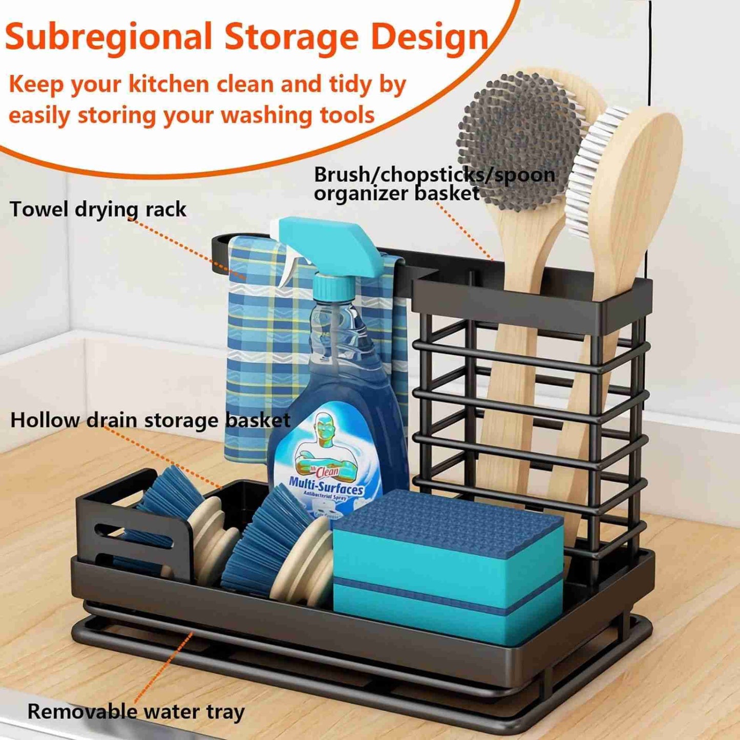 Kitchen Caddy Sink Organizer - Storage Solution 