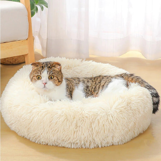 Dog Bed Super Soft Washable Long Plush Pet Kennel Deep Sleep Dog House