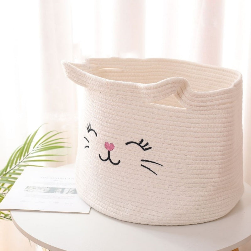 Hand-woven Cotton Thread Storage Basket