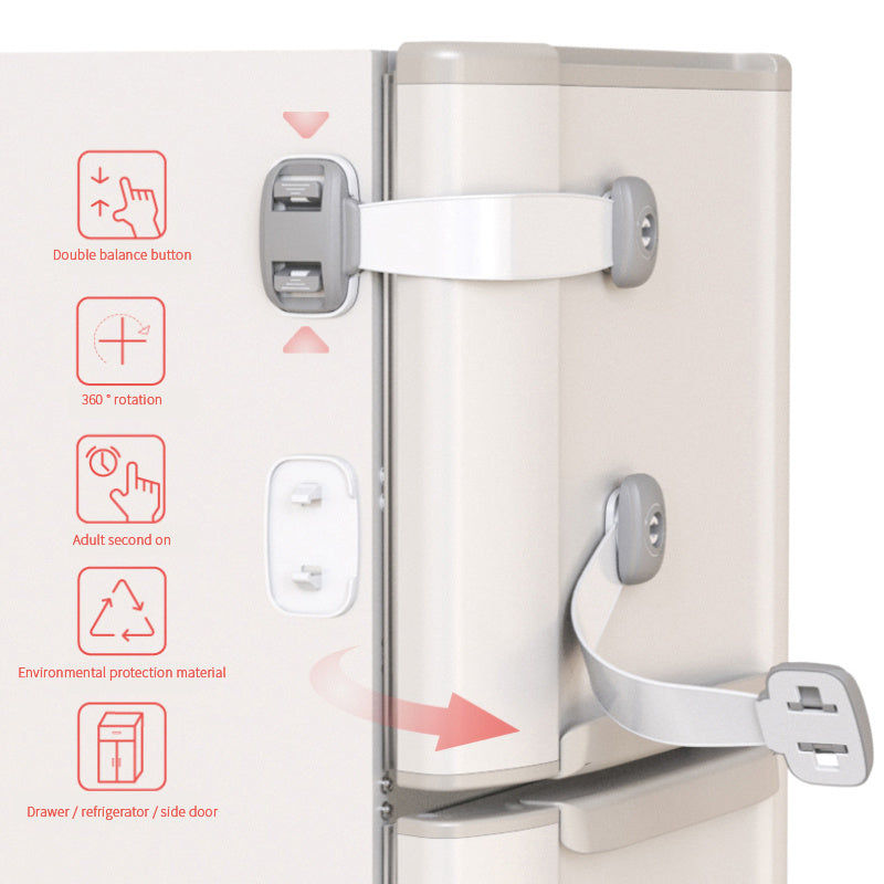 Baby Safety Protection Lock Anti-Clip Hand Door Closet Cabinet Locks  Lock For Kids No Tools Or Drilling Child Safety Cabinet Proofing Cabinet Drawer Door Latches