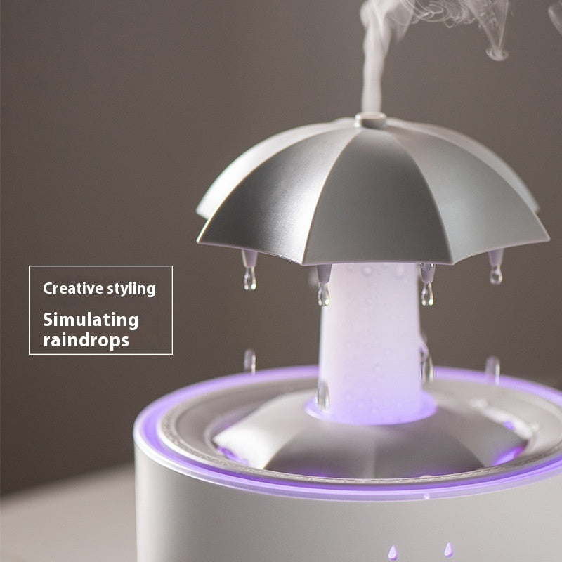 Raindrop Aromatherapy Humidifier Household Office Creativity Water Drop Rotating Humidifier Umbrella Fragrance Machine