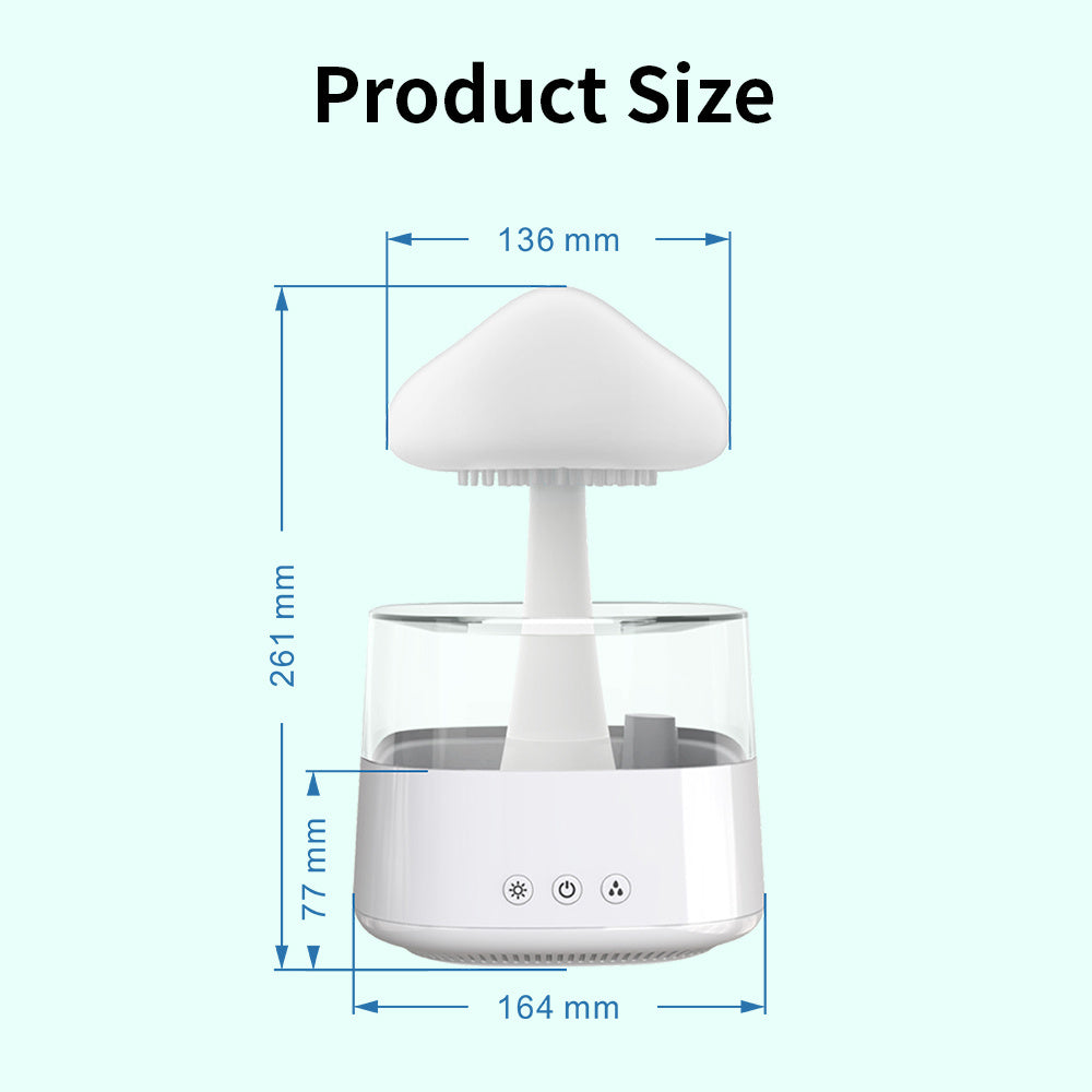 Rain Cloud Mushroom Water Drop Humidifier