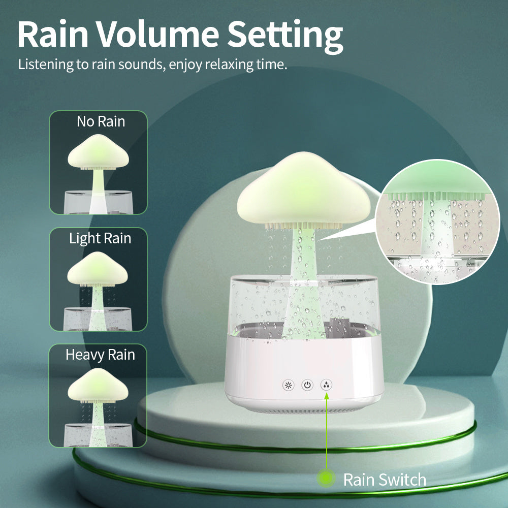 Rain Cloud Mushroom Water Drop Humidifier