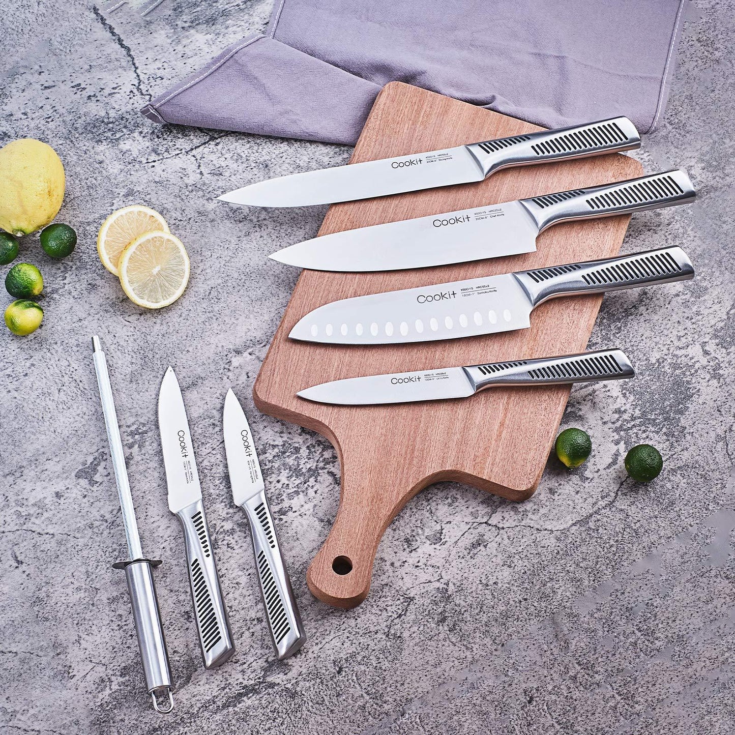 15-Piece Kitchen Knife Set