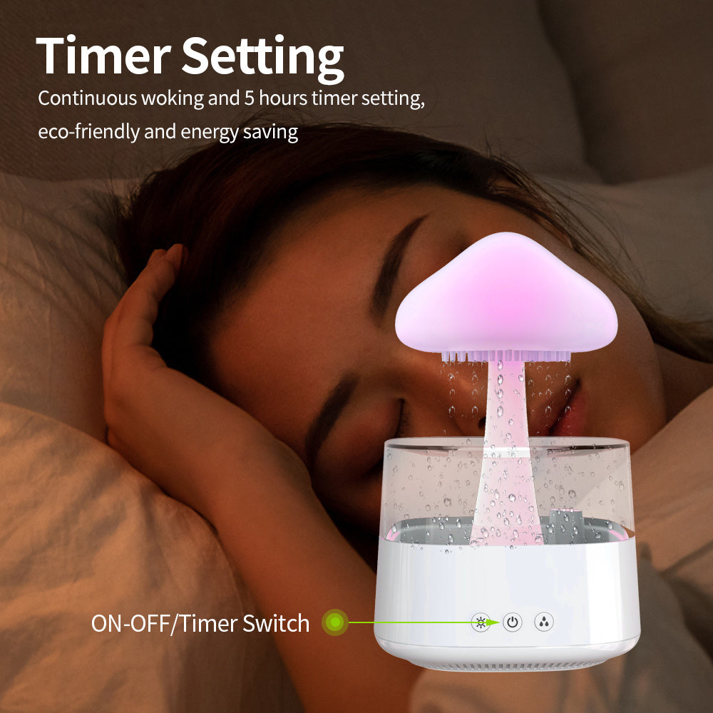 Rain Cloud Mushroom Water Drop Humidifier